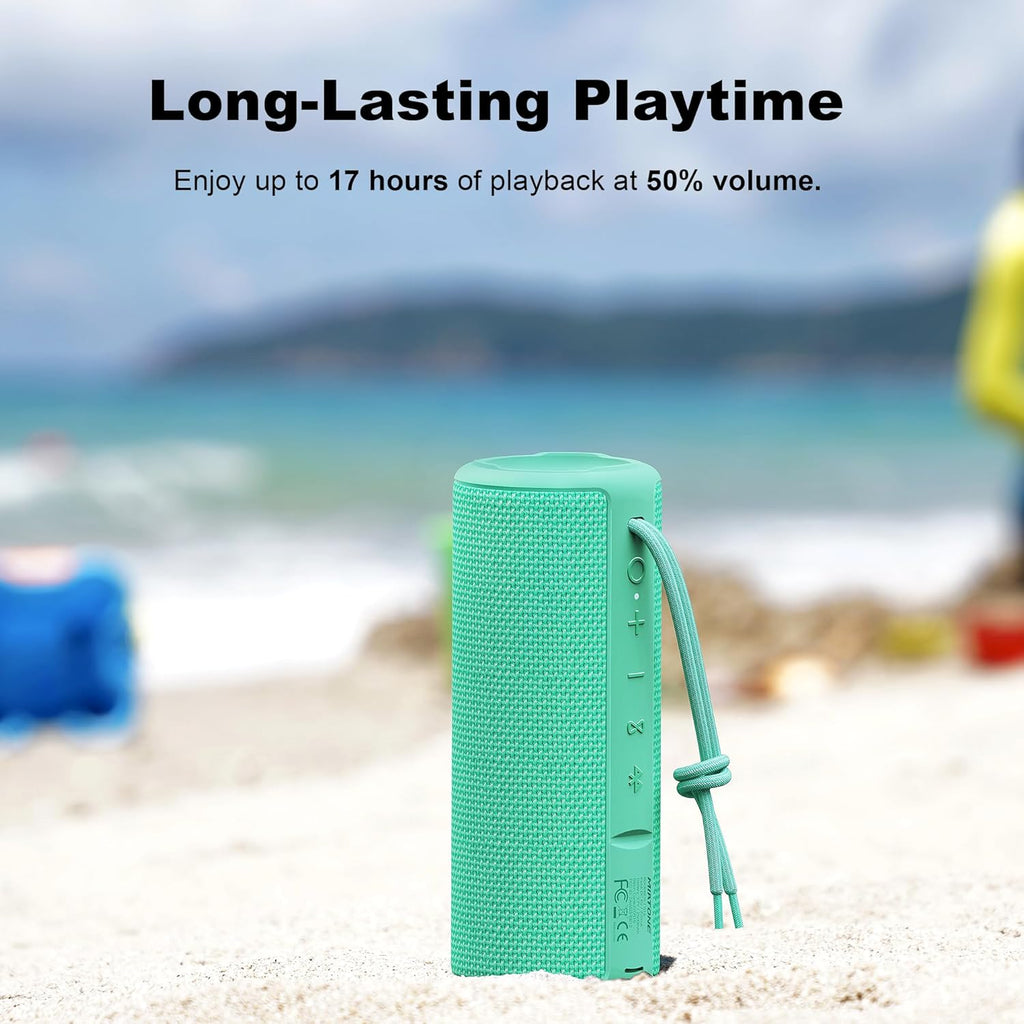 Miatone Boombox Outdoor Portable Bluetooth Speakers Wireless Speaker Waterproof - Green