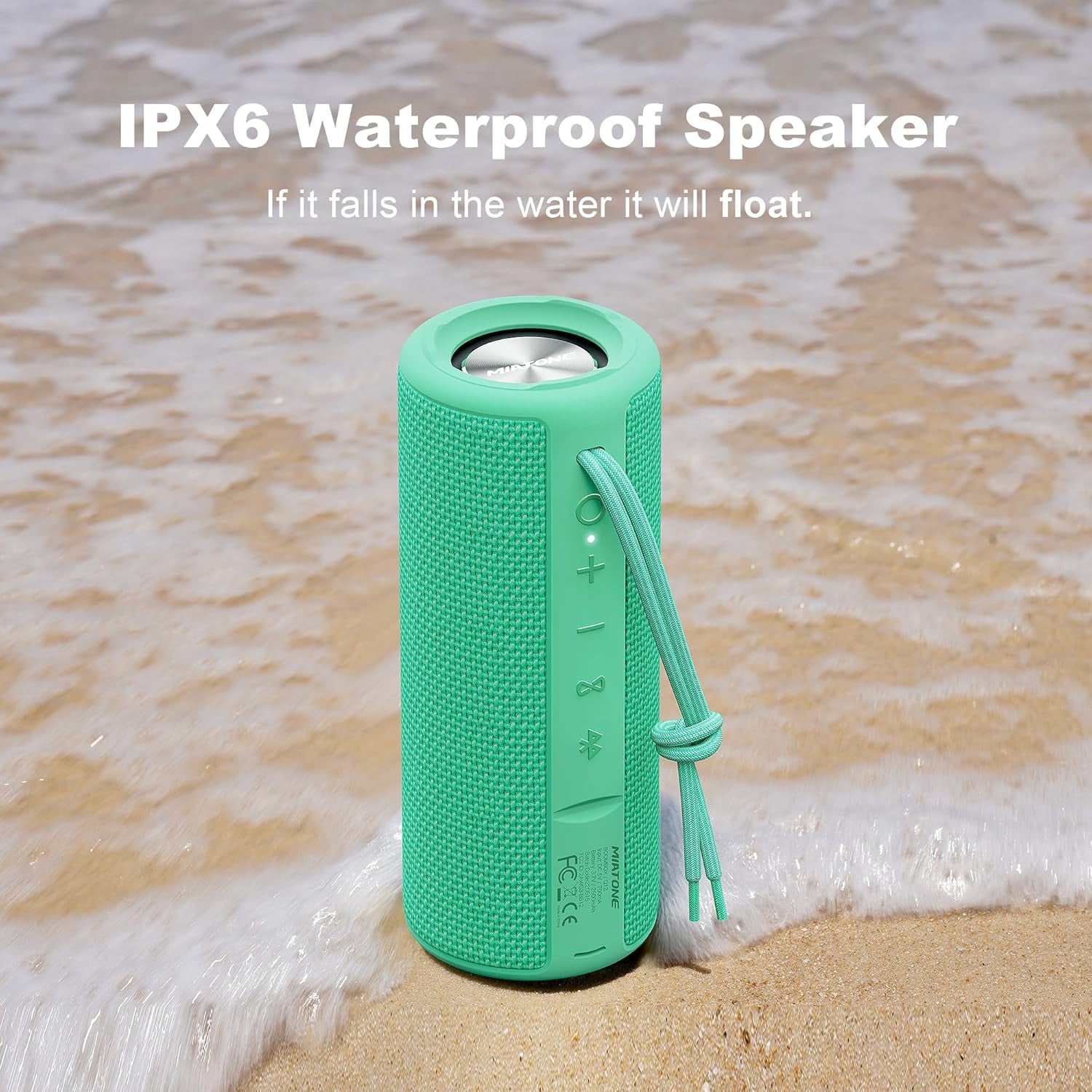 Miatone Boombox Outdoor Portable Bluetooth Speakers Wireless Speaker Waterproof - Green