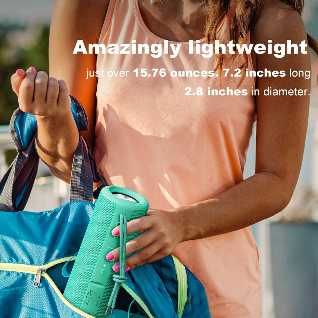 Miatone Boombox Outdoor Portable Bluetooth Speakers Wireless Speaker Waterproof - Green