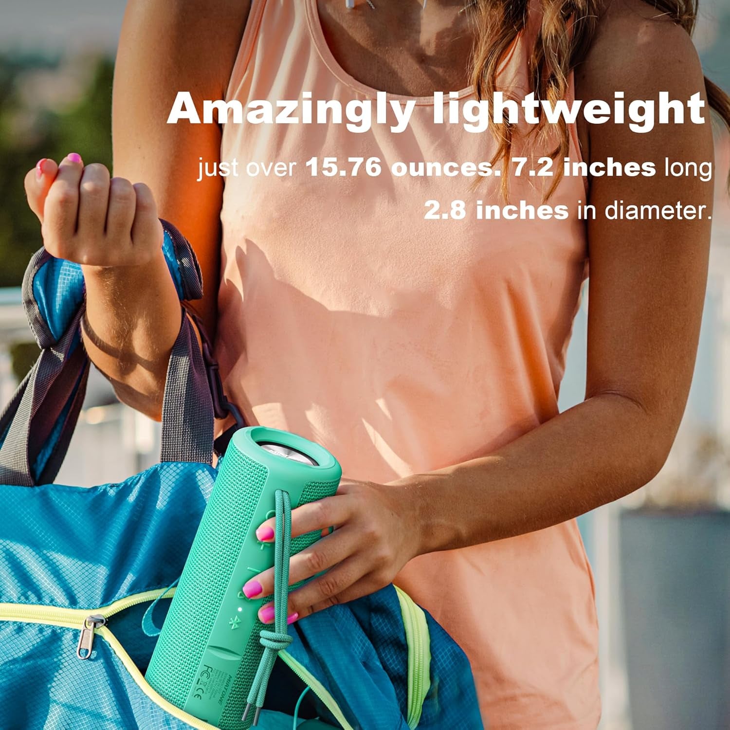 Miatone Boombox Outdoor Portable Bluetooth Speakers Wireless Speaker Waterproof - Green